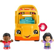 Carrinho Ônibus Escolar Little People Com Luz e Som - Mattel HYP40