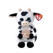 Pelúcia Vaquinha Ty Herdly Beanie Bellies 15cm – Original, Macia, com Olhos Brilhantes, Úbere Bordado e Ideal para Crianças e Colecionadores