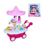 Brinquedo Carrinho de Sorvete Divertido Bate e Volta Com Som e Luzes Brinquedo para Meninas