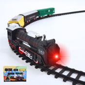 Trem Expresso de Brinquedo com Luz, Som e Trilhos | Ideal para Crianças e para Colocar ao Redor da Árvore de Natal – Pica Pau Brinquedos