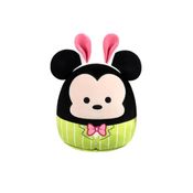 Pelúcia Squishmallows Disney Mickey Edição Páscoa Original 27cm – Com Roupinha Verde, Gravata Rosa e Orelhinhas de Coelho. Super Macio e Fofo!