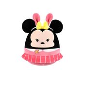 Bicho de Pelúcia Minnie Disney Squishmallows Original Páscoa 27cm – Super fofa com orelhas de coelho, saia rosa e selo Inmetro. Ideal para presentear!