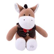 Boneco Pelúcia Burrinho Dinho Coleção Color Zip Toys