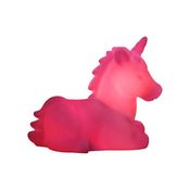 Luminária Abajur Infantil Unicórnio Rosa Original Bivolt