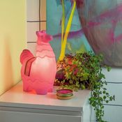 Luminária Abajur Infantil Lhama Rosa Original Bivolt