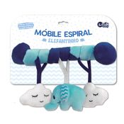 MOBILE DE CARRINHO ESPIRAL ELEFANTE AZUL UNIK