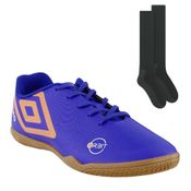 Kit Chuteira Futsal Umbro Orbit + Par de Meião