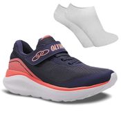 Kit Tênis Olympikus Smash Infantil + Par de Meia