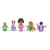 Figuras Articuladas - Dora Aventureira - Dora, Botas, Tico, Isa e Os Amigos do Trio Musical - Sunny