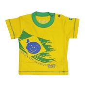 Camiseta Brasil Bebê Amarela