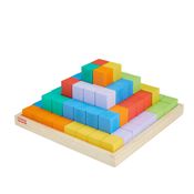 Brinquedo Para Bebê - Pirâmide de Blocos de Madeira - Fisher-Price