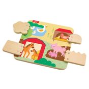 Painel de Atividades Madeira - Animaizinhos da Granja - Fisher-Price