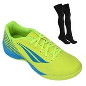 kit Chuteira Futsal Penalty Rocket Turbo XXI Kids + Meião