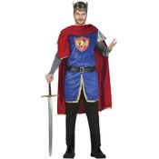 Fantasia Rei Arthur Adulto Masculina de Luxo Completa