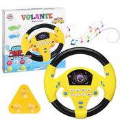 Volante Infantil Simulador De Carrinho Com Buzina Som Sirene