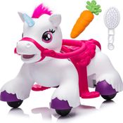 Mini Unicornio Eletrico Infantil Zippy Toys 6V com Luzes e Sons