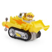 Conjunto Figura e Veículo - Patrulha Canina - Rubble - Cavaleiros De Resgate - Sunny - Amarelo