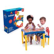 Mesinha Infantil com 2 Cadeiras Oficina de Criações Xalingo
