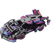Carro com Controle Remoto Blocos de Montar c/ 323 Peças - Rosa