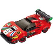 Carro com Controle Remoto Blocos de Montar c/ 279 Peças - Vermelho