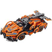 Carro com Controle Remoto Blocos de Montar c/ 319 Peças - Laranja