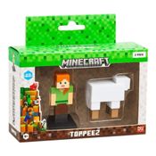 Figura 3D Colecionável Minecraft c/ 2 Peças - Modelos Sortidos - Multikids