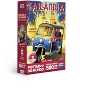 Quebra-Cabeça 500 Peças Nano - Postais do Mundo - Tailândia - Bangkok - Toyster