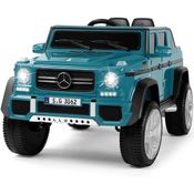 Fitnessclub Mercedes Benz G65 Carro Elétrico para Crianças 1 Assento com Controle Remoto 2.4G, Azul