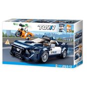 Blocos de Montar Cubic Carro de Polícia - 284  Peças - Multikids