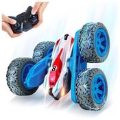 Carrinho de Controle Remoto 2.4Ghz 4WD Dupla Face 360 com 2 Baterias Recarregáveis, REAPP, Branco