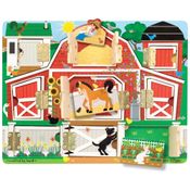 Quadro de Atividades de Madeira com Ímãs de Animais para Crianças Acima de 3 Anos, Melissa & Doug