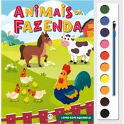 Livro de Aquarela - Ciranda Cultural - ANIMAIS DA FAZENDA