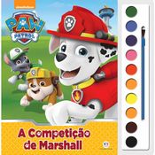 Livro de Aquarela - Ciranda Cultural - PATRULHA CANINA A COMPETICAO DE MARSHALL