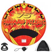 Boia Rebocável Aquática para 2 Pessoas, AFFORDURA, Vermelho