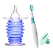 Kit Aspirador Nasal bebê + Escova De Dentes Infantil - Nuk