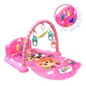 TAPETE DE ATIVIDADES INFANTIL COM MOBILE E PIANO ROSA - IMPORTWAY