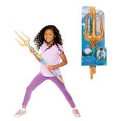 Tridente Rei Tritão com Luzes e Som da Disney A Pequena Sereia – Brinquedo Infantil 91cm com Efeitos Eletrônicos que Encantam
