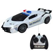 Carrinho de Controle Remoto Estilo Polícia com Luzes, 26cm – Brinquedo Infantil com Controle em Todas Direções – Marca Pica Pau – Diversão Garantida