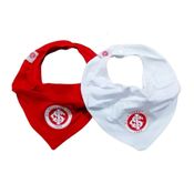 Kit Babador Bandana Internacional Vermelho e Branco Oficial