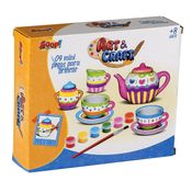 Kit de Chá Cerâmica Tea Party Art e Craft