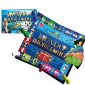 Jogo Mundo Imobiliário, Brincadeira De Criança, Jogo De Mesa Tabuleiro 2 a 6 Jogadores, +7 Anos