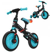 Bicicleta sem Pedal para Crianças de 2 a 5 Anos com Pedais e Rodas de Treinamento, UBRAVOO, Preta e Azul