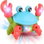 Brinquedo Caranguejo Siri Fujão Luz Som Movimento