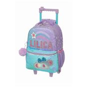 Mochila de Rodinhas Pacific Com Alças Lilica Ripilica Lilás