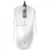 Mouse Gamer Force One Phantom White, USB, Sensor Paw 3395, 26000 DPI, 5 Botões