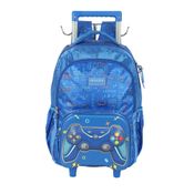 Mochila de Rodinhas Com Alça Luxcel Up4You Game Azul