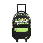 Mochila de Rodinhas Sestini Minecraft M Plus 15Anos Colorido