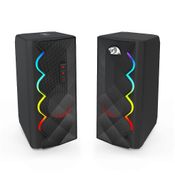 Caixa de Som Gamer Redragon Cipher, RGB, Stereo, AUX, USB, Preto