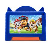 Tablet Multi Patrulha Canina Chase com Controle Parental 4GB RAM 64GB, Tela 7", Case, Wi-fi, Android 13, Quad Core