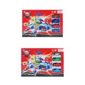 Mini Veículos e Acessórios - Posto Implacável - Pista com Carrinhos Sortidos - FanFun